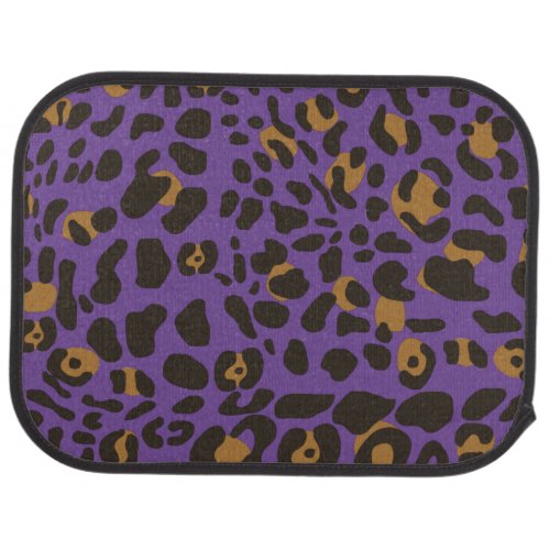 Leopard Jaguar Animal Print Pattern Car Floor Mat
