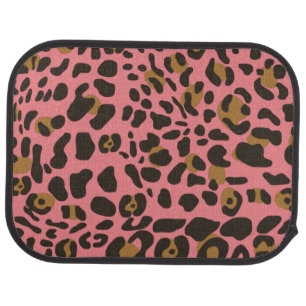 Leopard Jaguar Animal Print Pattern Car Floor Mat