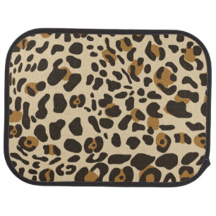 Leopard Jaguar Animal Print Pattern Car Floor Mat