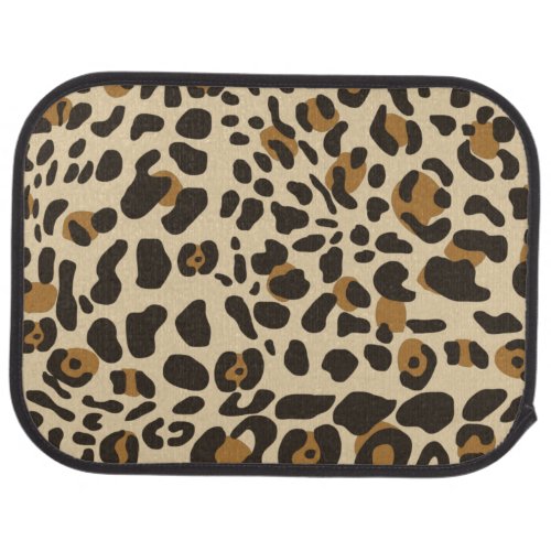 Leopard Jaguar Animal Print Pattern Car Floor Mat
