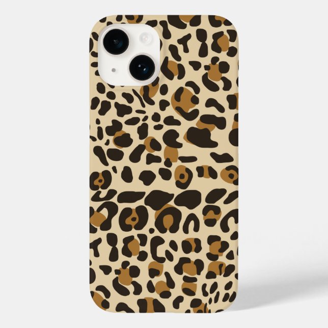 Leopard Jaguar Animal Print Pattern Case-Mate iPhone Case (Back)