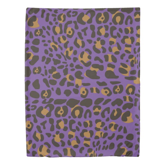 Leopard Jaguar Animal Print Pattern Duvet Cover (Front)