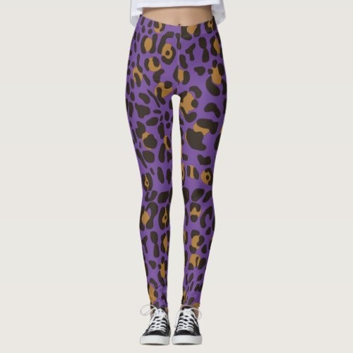 Leopard Jaguar Animal Print Pattern Leggings