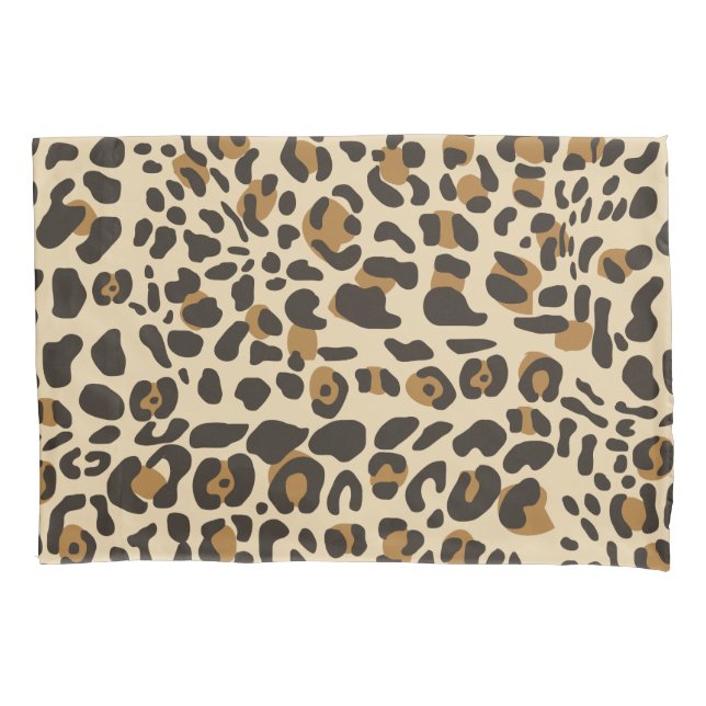 Leopard Jaguar Animal Print Pattern Pillow Case (Front)