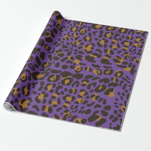 Leopard Jaguar Animal Print Pattern Wrapping Paper