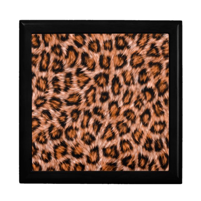 Leopard Jaguar Cat Brown Fur Pattern-24609 Gift Box (Front)