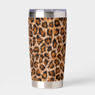Leopard Jaguar Cat Brown Fur Pattern-24609 Insulated Tumbler