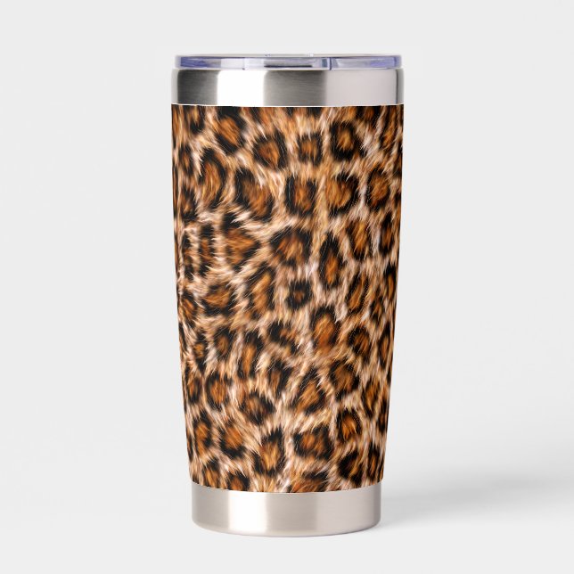 Leopard Jaguar Cat Brown Fur Pattern-24609 Insulated Tumbler (Front)