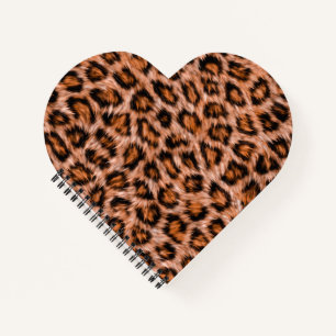 Leopard Jaguar Cat Brown Fur Pattern-24609 Notebook