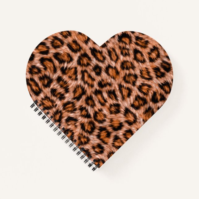 Leopard Jaguar Cat Brown Fur Pattern-24609 Notebook (Front)
