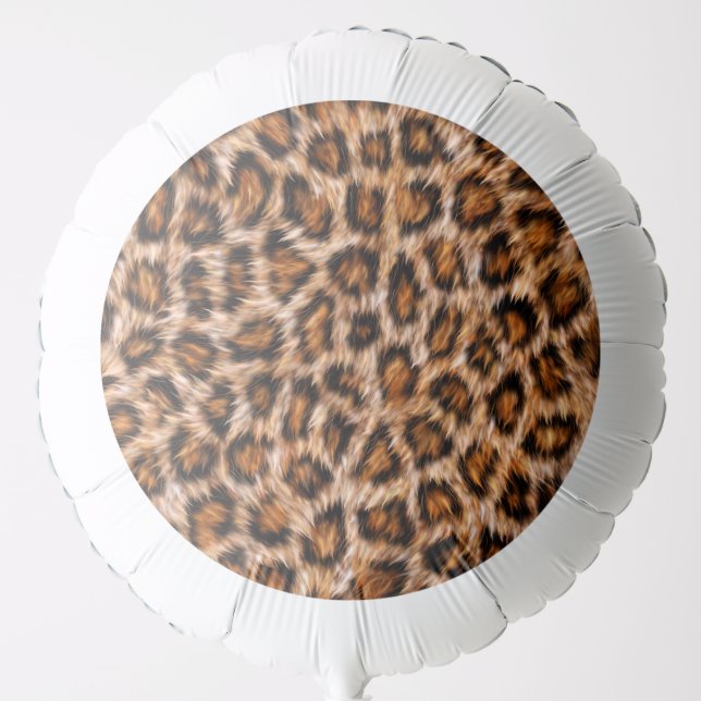 Leopard Jaguar Cat Brown Fur Pattern Balloon (Front)