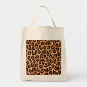Leopard Jaguar Cat Brown Fur Pattern Tote Bag