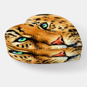 Leopard Jaguar Cat Power Paperweight