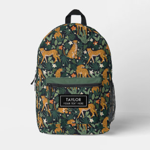 Leopard Jungle Animal Printed Backpack