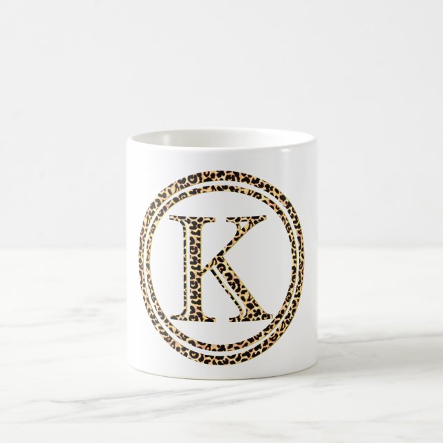 Leopard K Coffee Mug (Center)