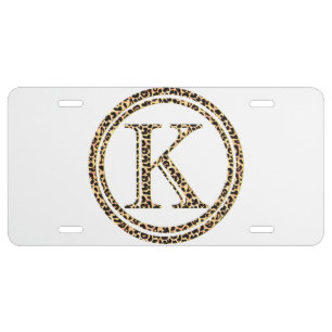 Leopard K License Plate