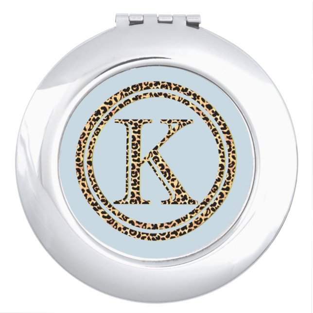 Leopard K Makeup Mirror (Front)