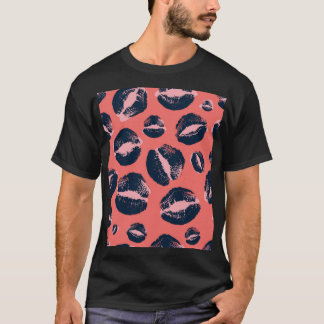 Leopard Kiss: Lipstick Fashion Print T-Shirt