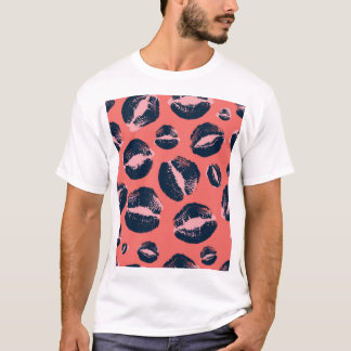 Leopard Kiss: Lipstick Fashion Print T-Shirt