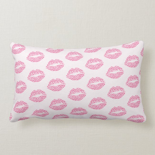 Leopard Kiss - Pink Leopard Print Lips Pattern