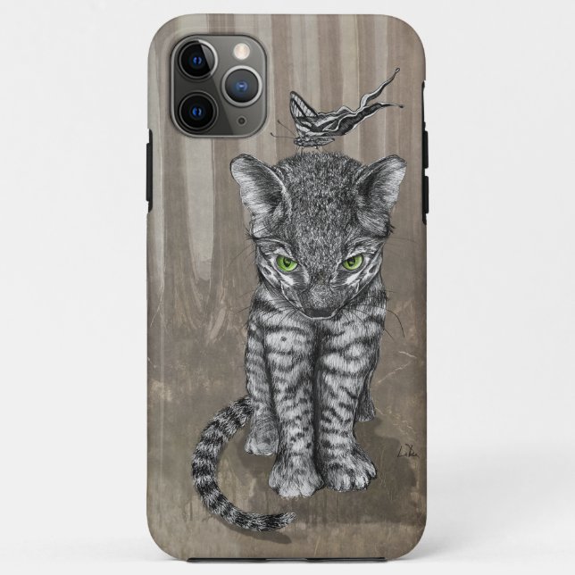 LEOPARD Kitten Butterfly Case-Mate iPhone Case (Back)