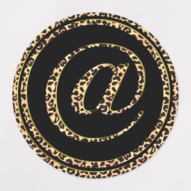 Leopard @ labels (Design 3)