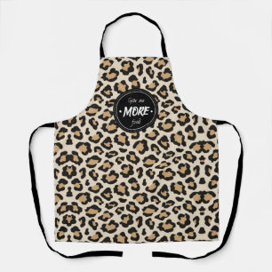 LEOPARD LEATHER APRON