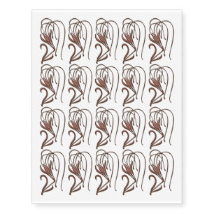 Leopard Lily Temporary Tattoos