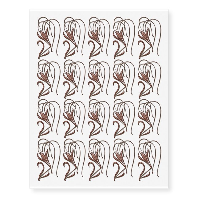 Leopard Lily Temporary Tattoos (Front)