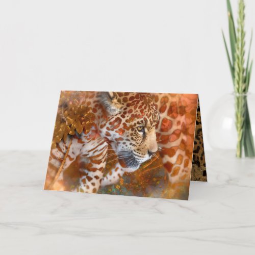 LEOPARD LIVING IN COLORS CARD