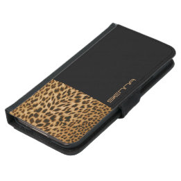 Leopard Look Wallet Case