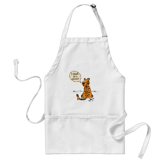 Leopard losing spots - I think it's stress Adult Apron (Front)