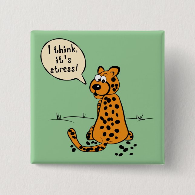 Leopard losing spots - I think it's stress Button (Front)