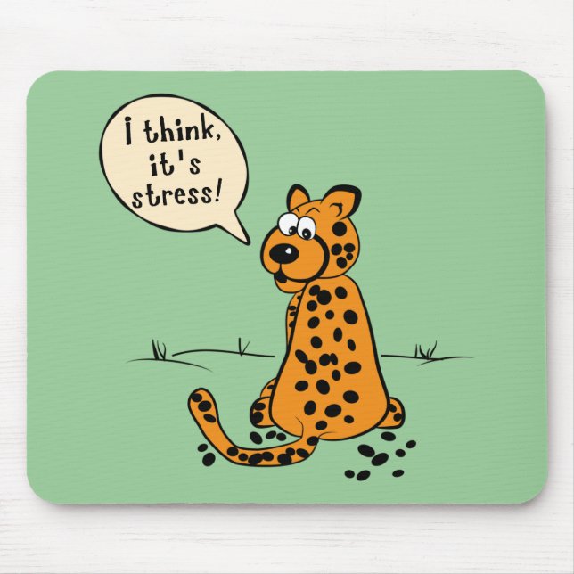 Leopard losing spots - I think it's stress Mouse Pad (Front)