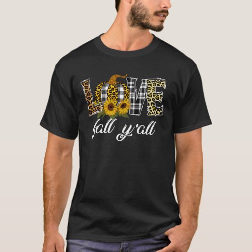 Leopard Love_Fall Yall Zucchini Love For Hallowe T_Shirt