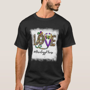 Leopard Love Oncology Nurse Stethoscope Nurse Mard T-Shirt