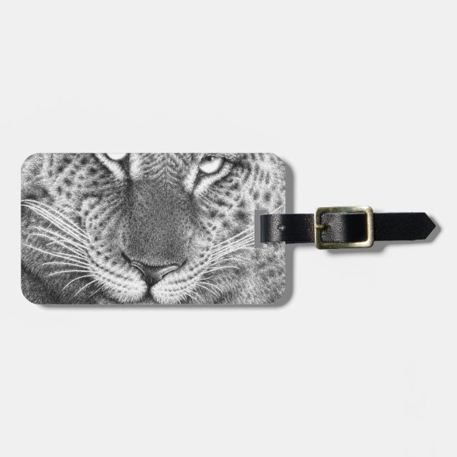 Leopard Luggage Tag (Front Horizontal)