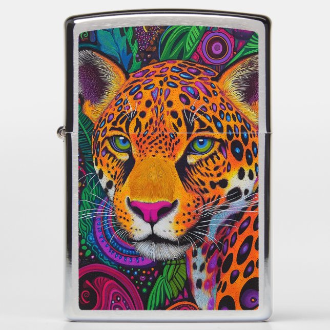 Leopard Luminous  Zippo Lighter (Front)