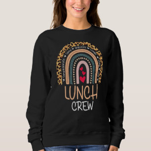 Leopard Lunch Crew Group Matching School Cafeteria Sweatshirt