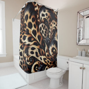 Leopard Luxe: Sleep with Fierce Style Shower Curtain