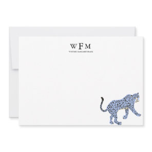 Leopard Luxe Stationary Note Card