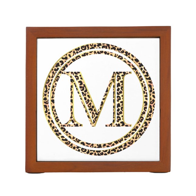 Leopard M Pencil Holder (Back)