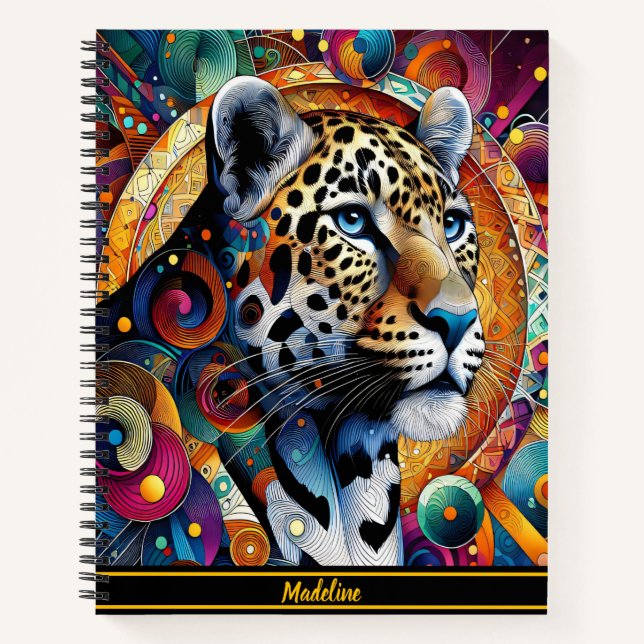 Leopard Majesty: Bold Jungle Vibes Notebook (Front)