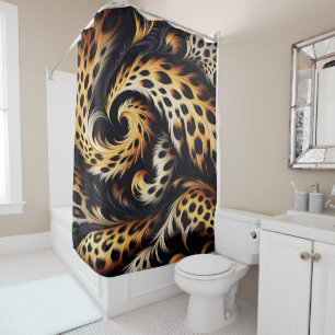 Leopard Majesty: Feel the Power of Wild Design Shower Curtain