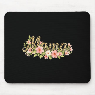 Leopard Mama Floral Mothers Day Mom Graphic Mouse Pad