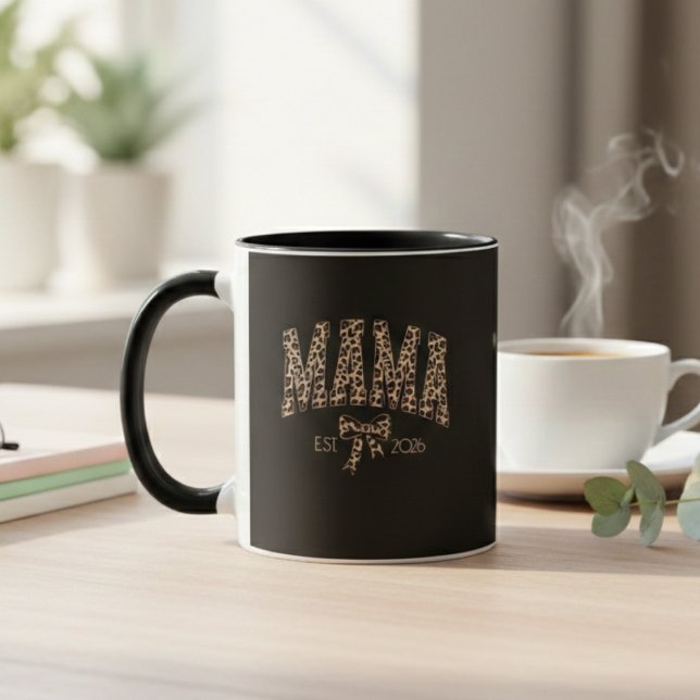Leopard Mama Varsity Motherhood Statement Art Mug (Creator Uploaded)
