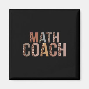 Leopard Math Coach Supplies Fun Ck To School Magnet
