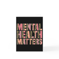 Leopard Mental Health S Awareness Month  Card