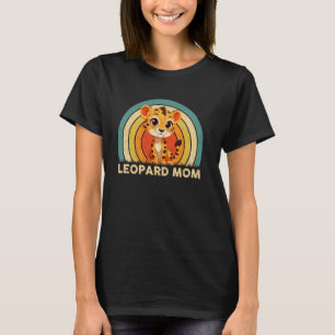Leopard Mom Mama Mother's Day Leopard Girls Women T-Shirt