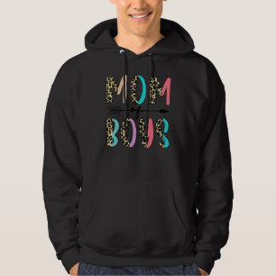 Leopard Mom Of Boys From Son Mothers Day Birthda Hoodie